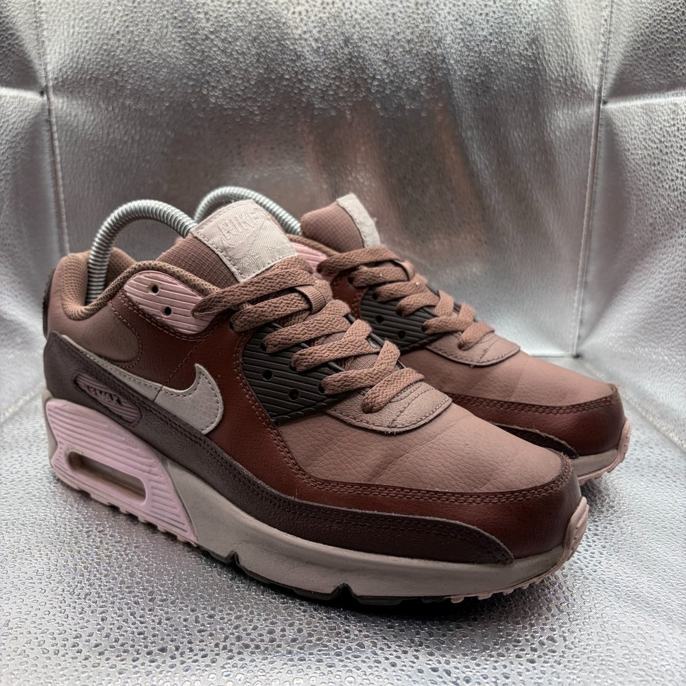 Size 5.5Y Nike Air Max 90 LTR (GS) Smokey Mauve Kids Sneakers CD6864-201‎